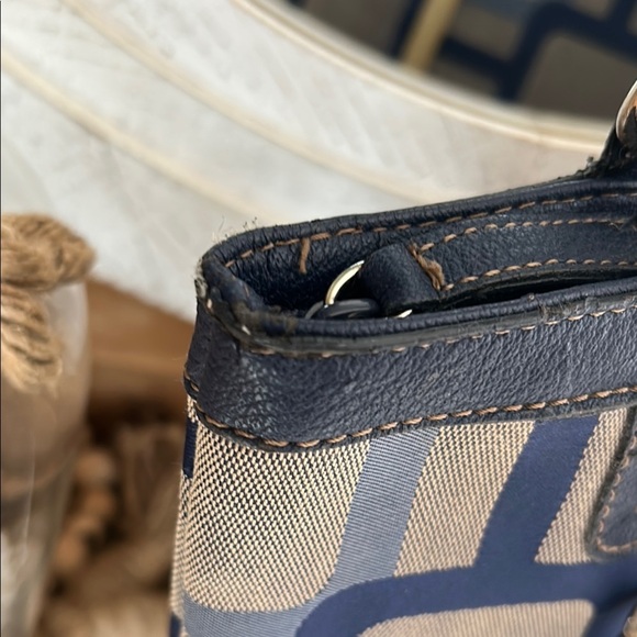 Nine West Blue and Tan Women's Bag preloved 💙 - Picture 4 of 11